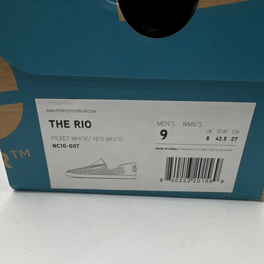 People Footwear THE RIO Skylite EVA Foam White Slip-On Casual Shoes Mens US 9